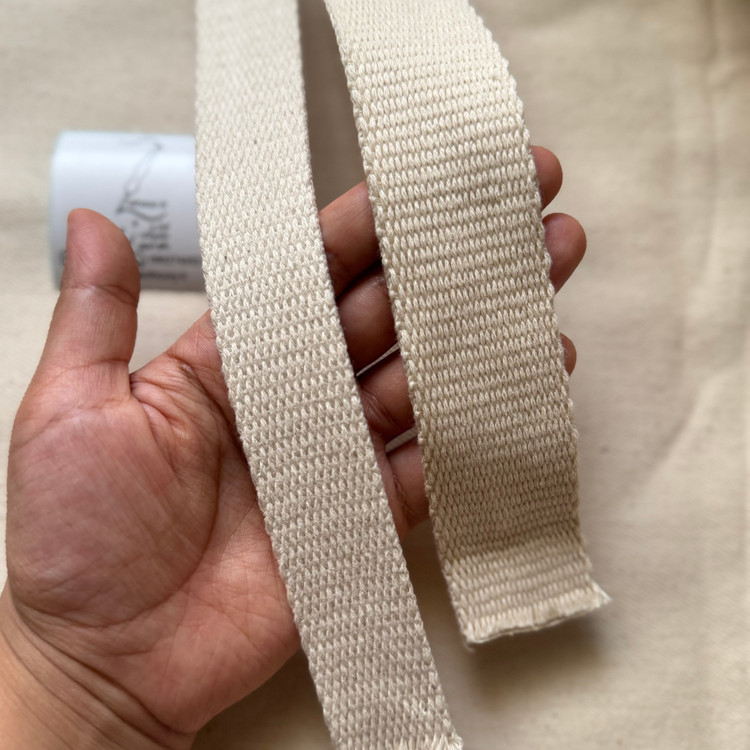 نوار کتان پنبه ای ( دسته ساک و تت بگ)